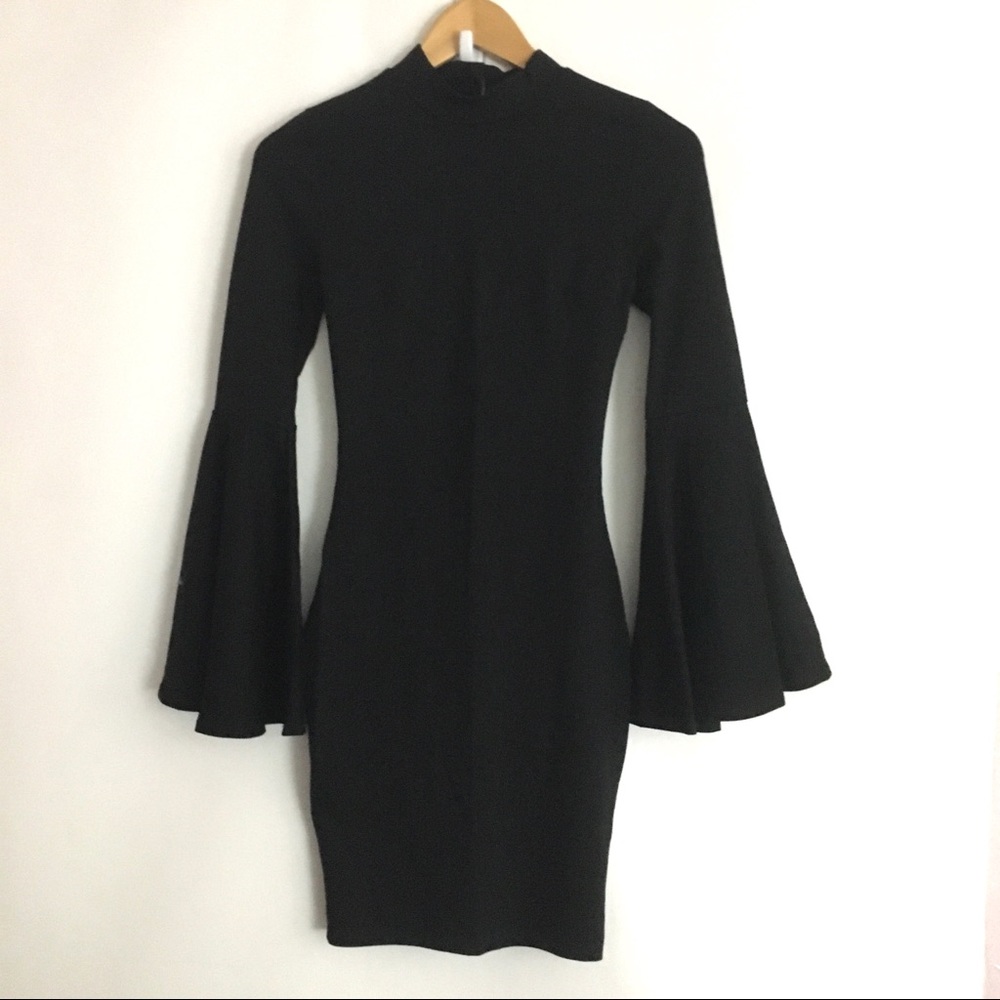 Fashion Nova Bell Sleeve Dress - Picture 5 of 10